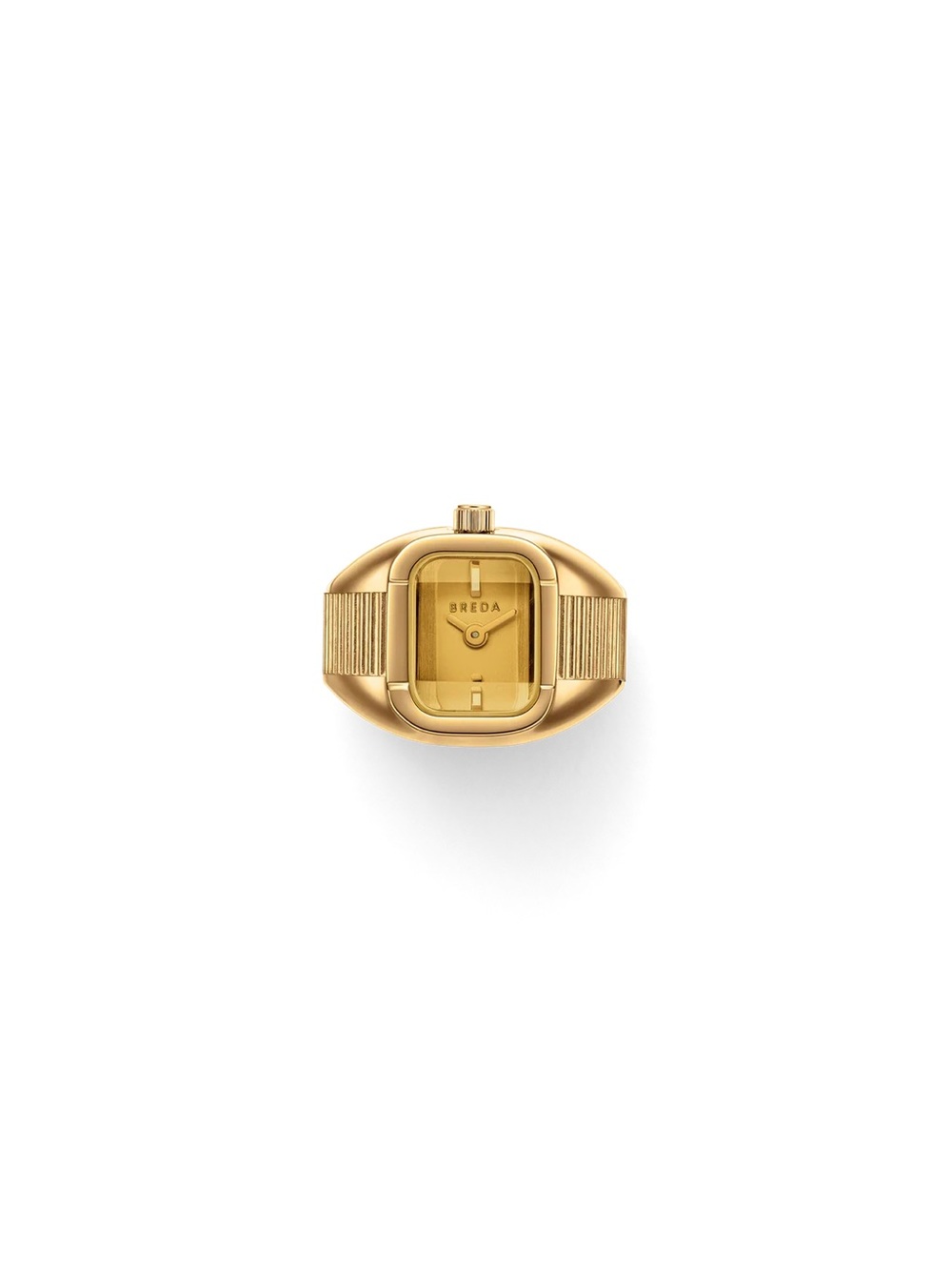 BREDA Gold-Tone Women's Ring Watch